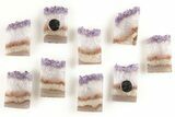 Polished Amethyst/Agate Refrigerator Magnets - Photo 2